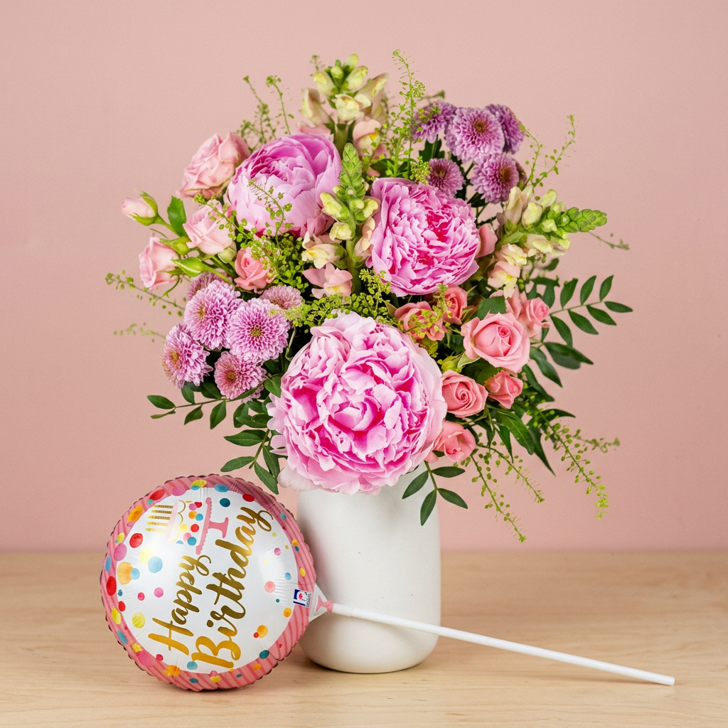 Pfingstrosen zum Geburtstag