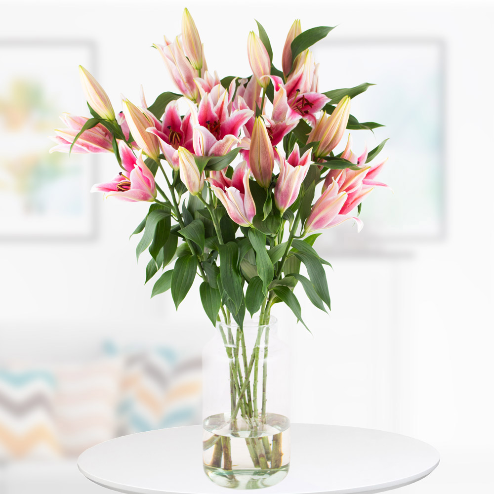 Blumenstrauß Rosa Lilien