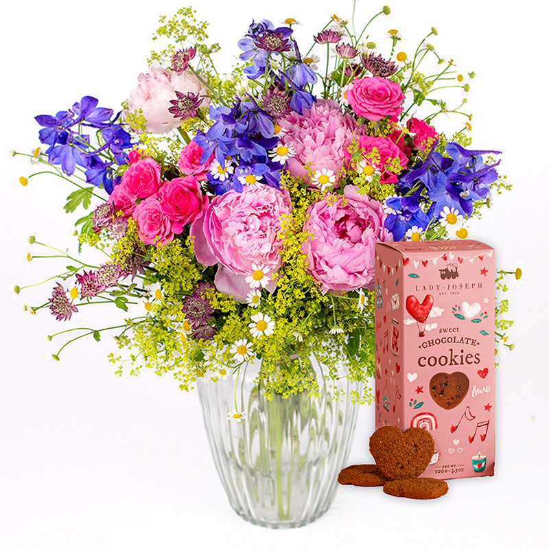 Blomsterlyx med kakor