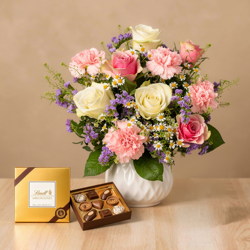 Blumen & Schoki Set