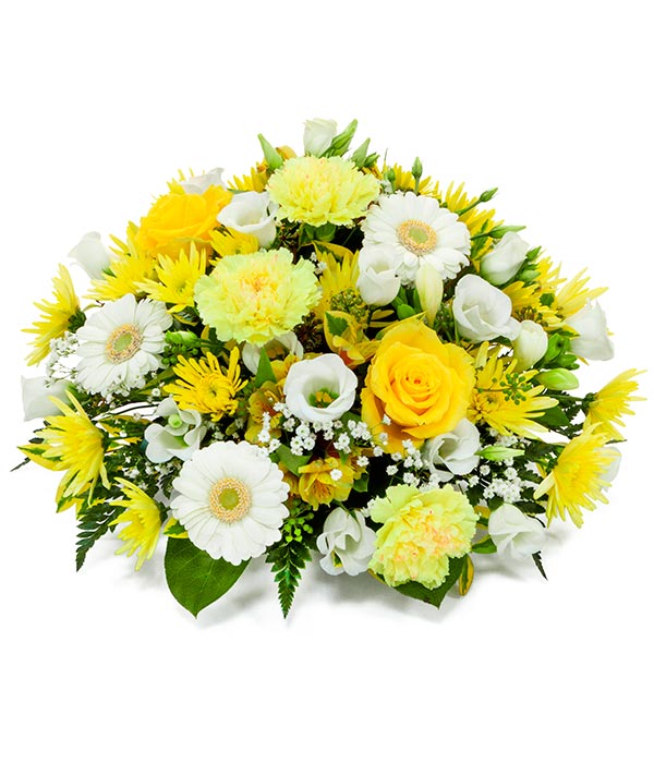 yellow and white ones with flowers