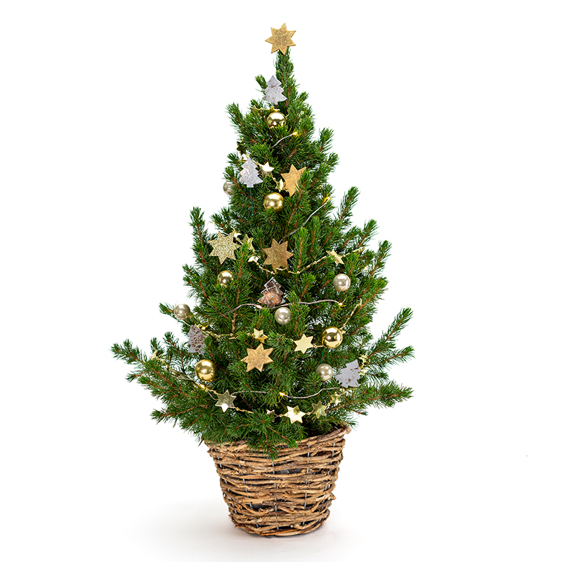 Goldener Mini-Weihnachtsbaum