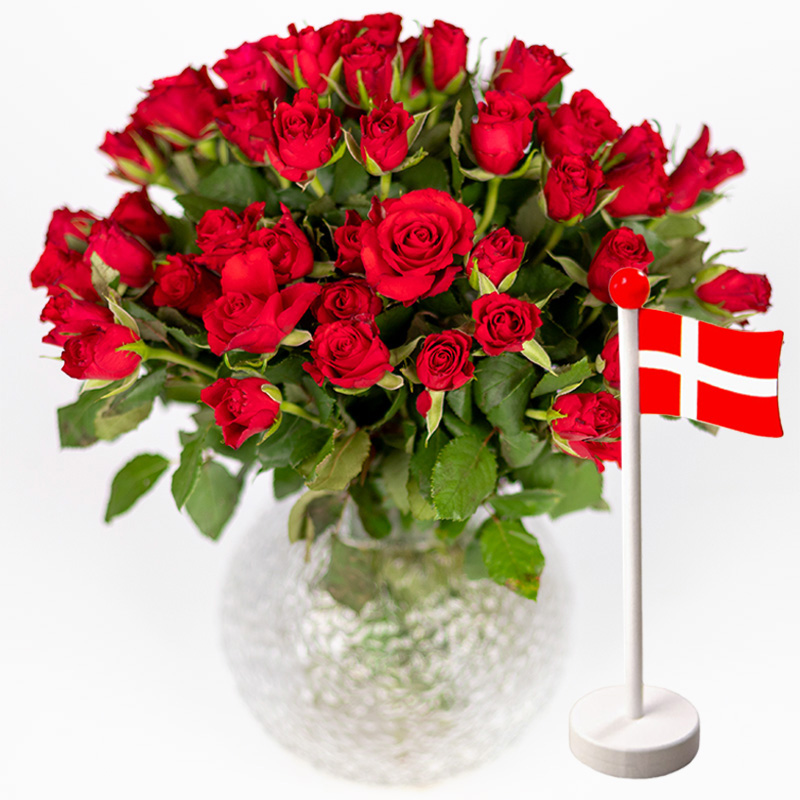 50 Roser & Hurraflag
