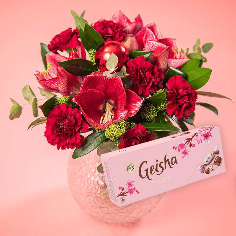 Gnistrande chokladgåva